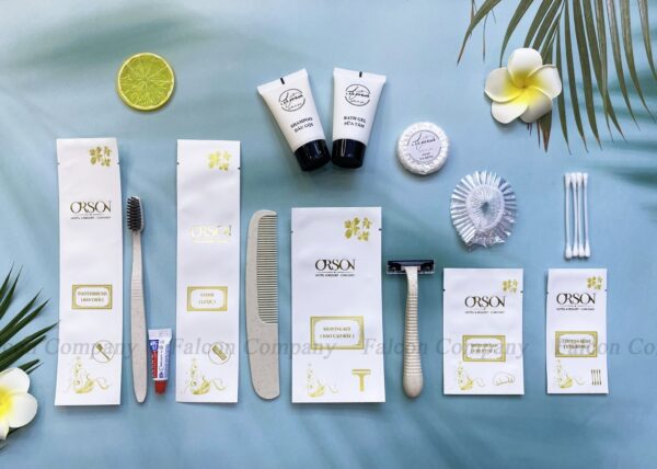 amenities lúa mạch đóng túi giấy đá cho khách sạn 3-4 sao