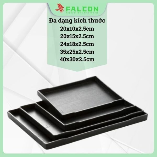 Bộ kích thước của khay amenities cơ bản hình chữ nhật