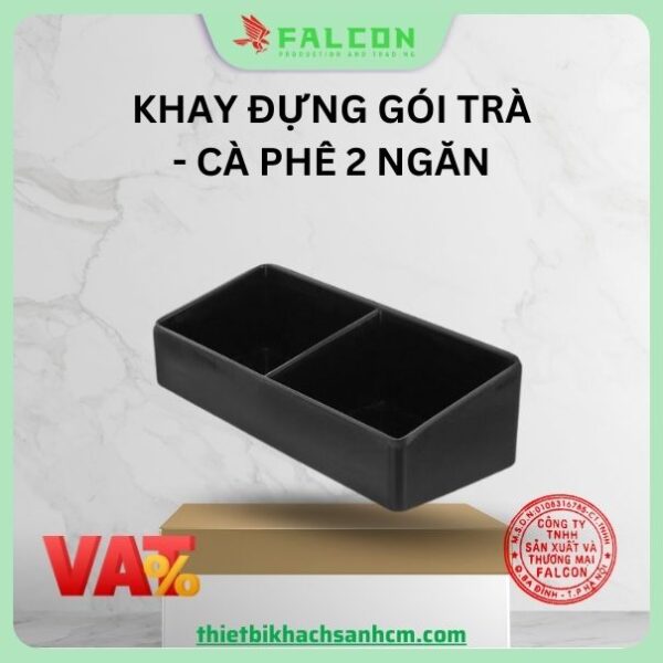 Khay đựng gói trà cà phê 2 ngăn