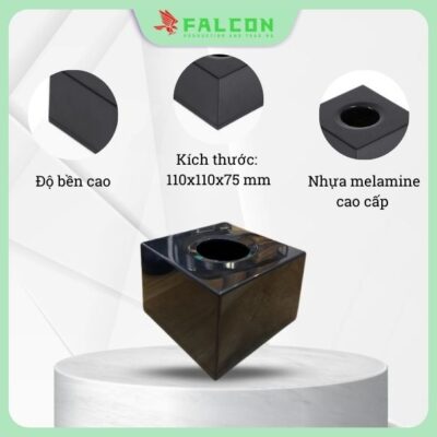 Chi tiết hộp đựng khăn giấy vuông