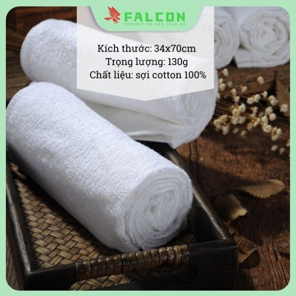 Thông tin sản phẩm khăn mặt khách sạn Falcon cung cấp