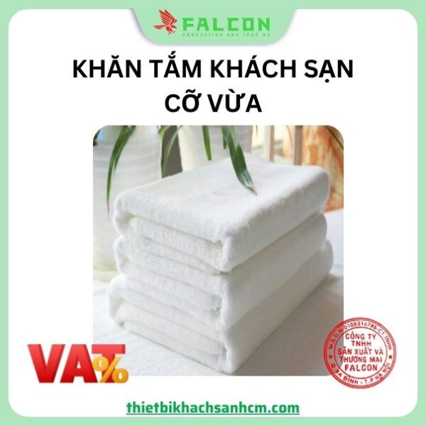 Khăn tắm khách sạn cỡ vừa 60 - 120cm