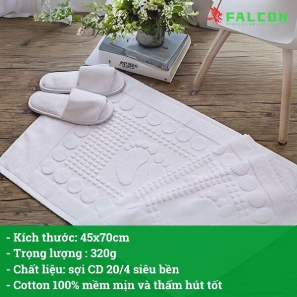 Thông tin sản phẩm thảm chân cỡ vừa bông dày