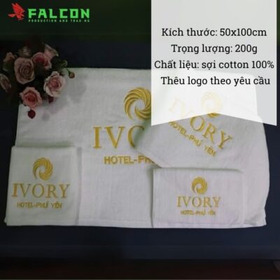 Thông tin sản phẩm khăn tắm cỡ nhỏ thêu logo khách sạn